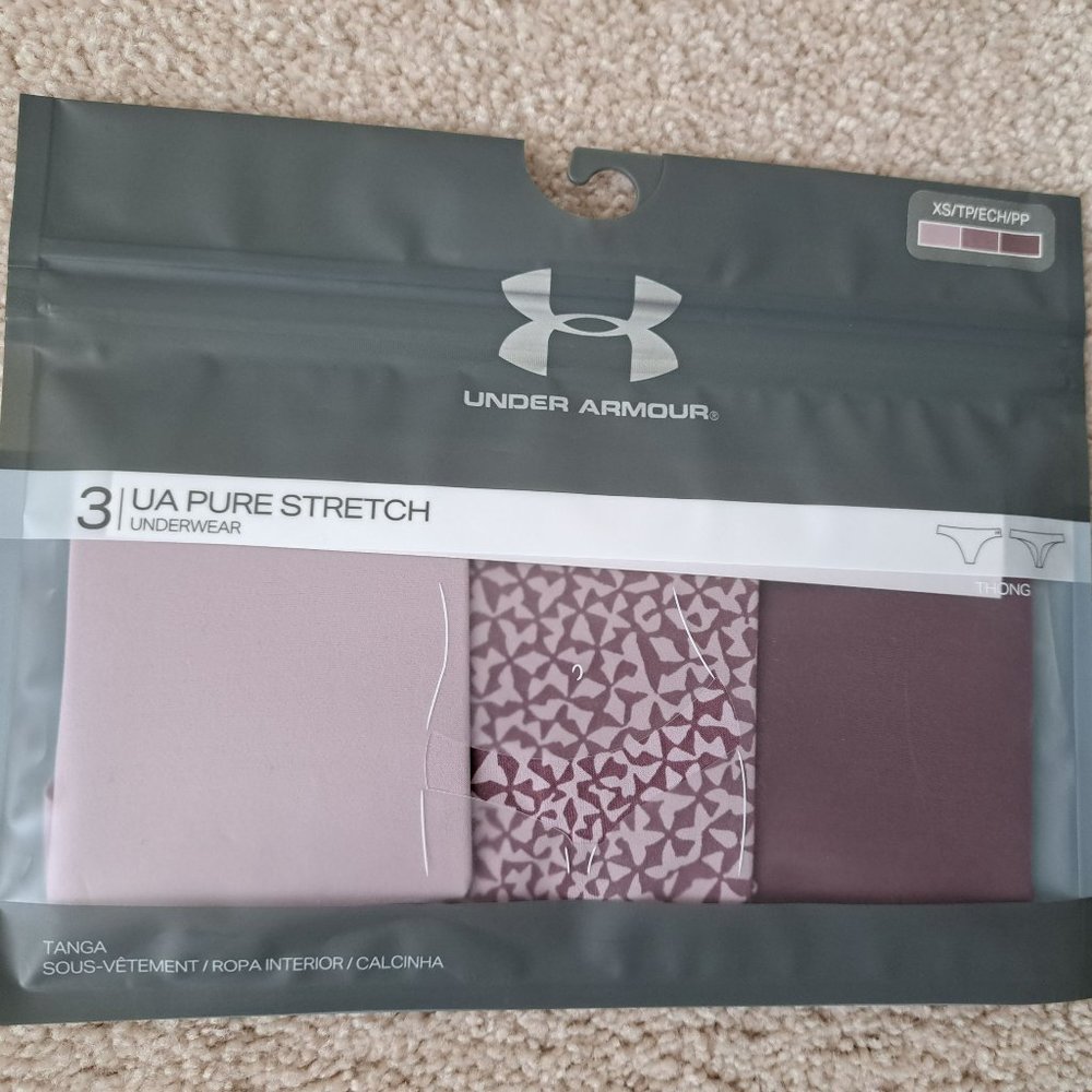 Under Armour Women's Pure Stretch Thong - 3 Pack